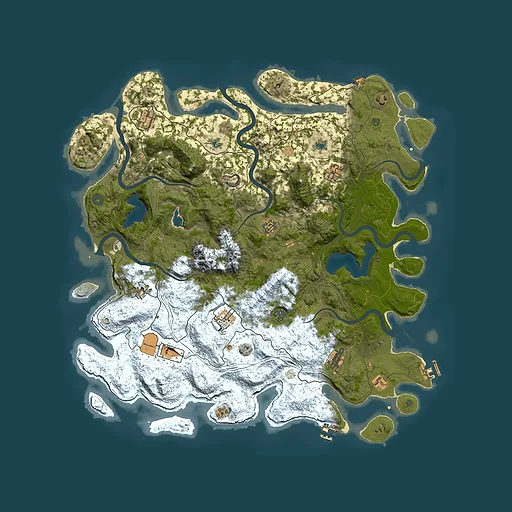 Rust map seed 897793154, 5000x5000m top-down preview