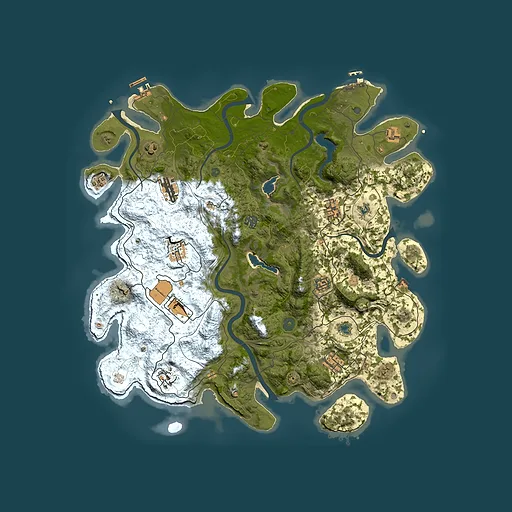 Rust map seed 419048173, 4500x4500m top-down preview