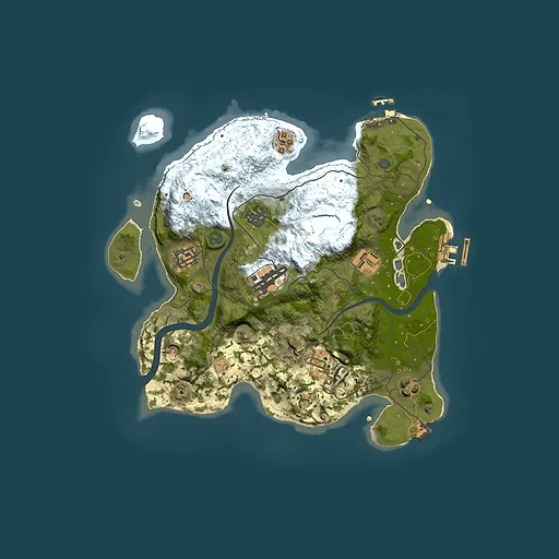 Rust map seed 2011707930, 3000x3000m top-down preview
