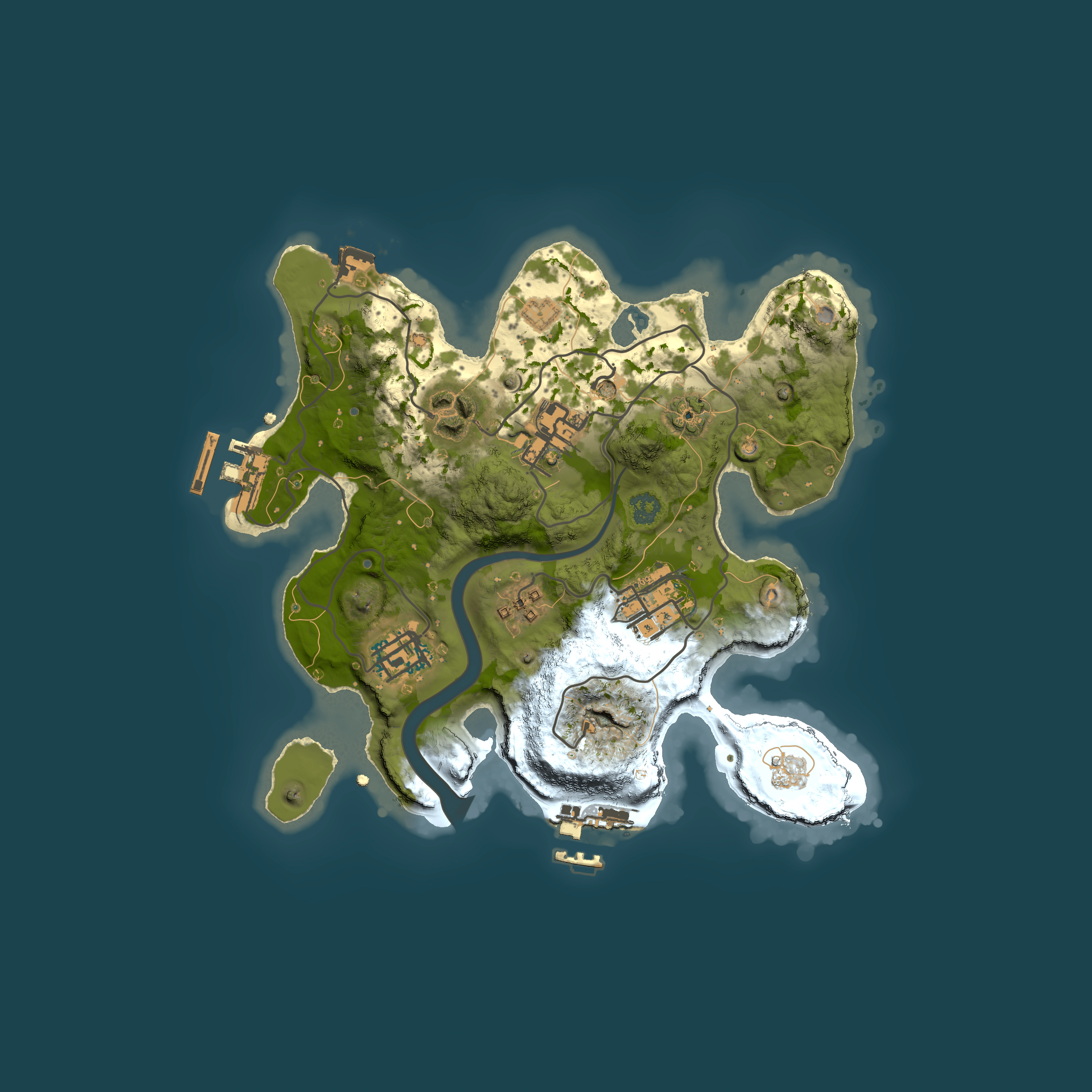 Full top-down render of Rust map seed 1787643211, 2500x2500m