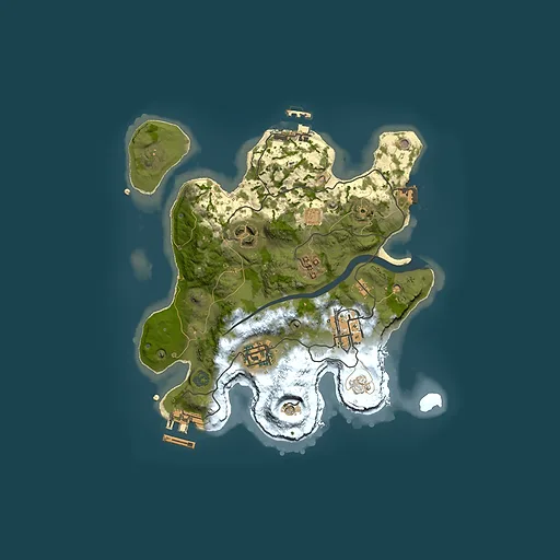 Rust map seed 1803078352, 2500x2500m top-down preview