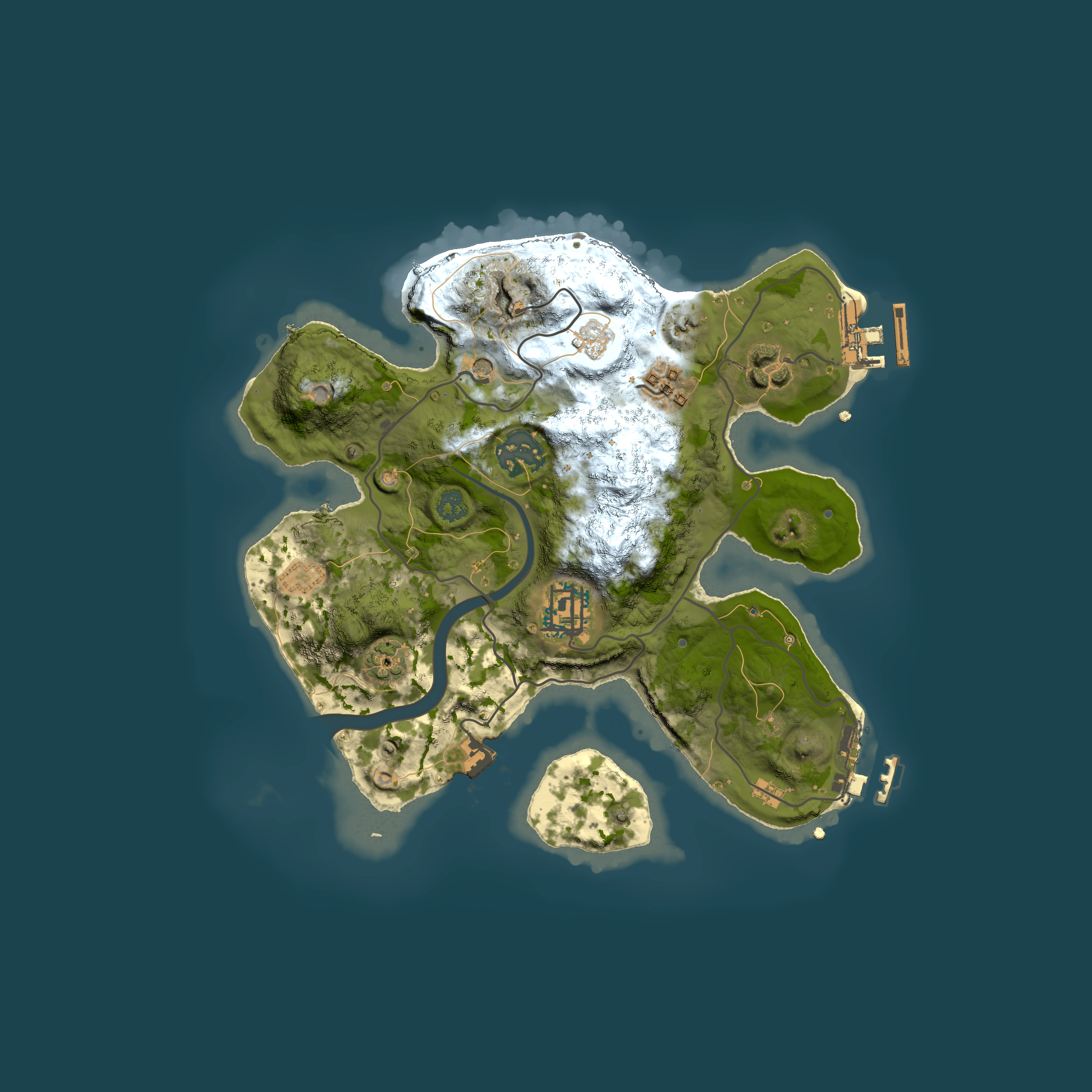 Full top-down render of Rust map seed 1521324847, 2500x2500m