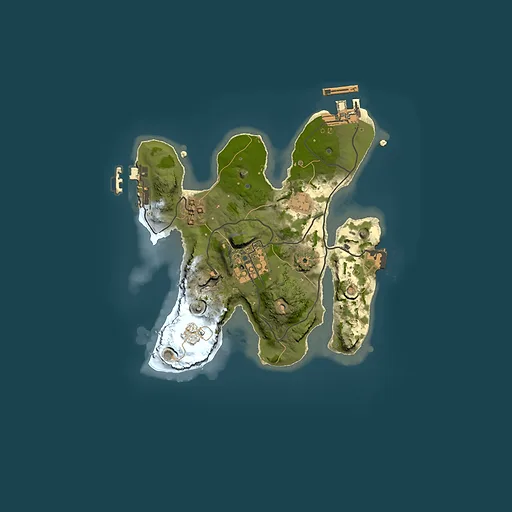 Rust map seed 218453930, 2000x2000m top-down preview