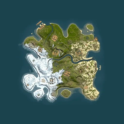 Rust map seed 551032458, 3000x3000m top-down preview