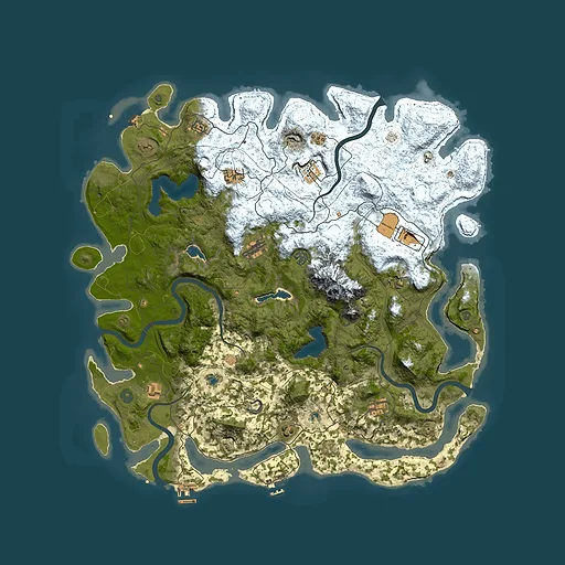 Rust map seed 760422749, 5000x5000m top-down preview