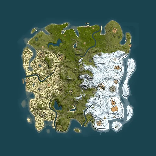 Rust map seed 735560502, 5000x5000m top-down preview