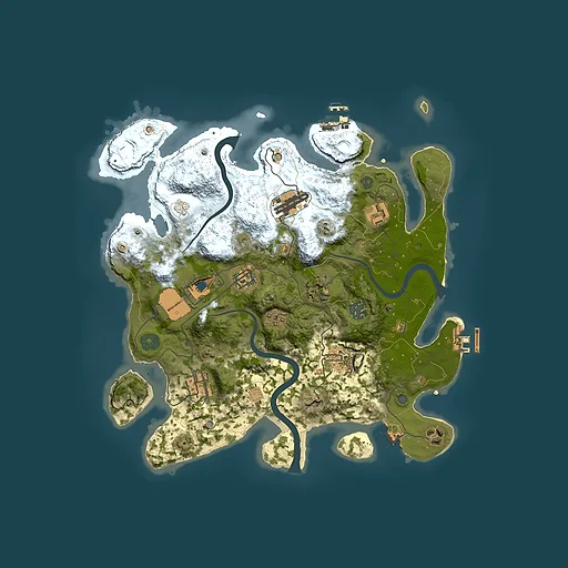 Rust map seed 1880292768, 3500x3500m top-down preview