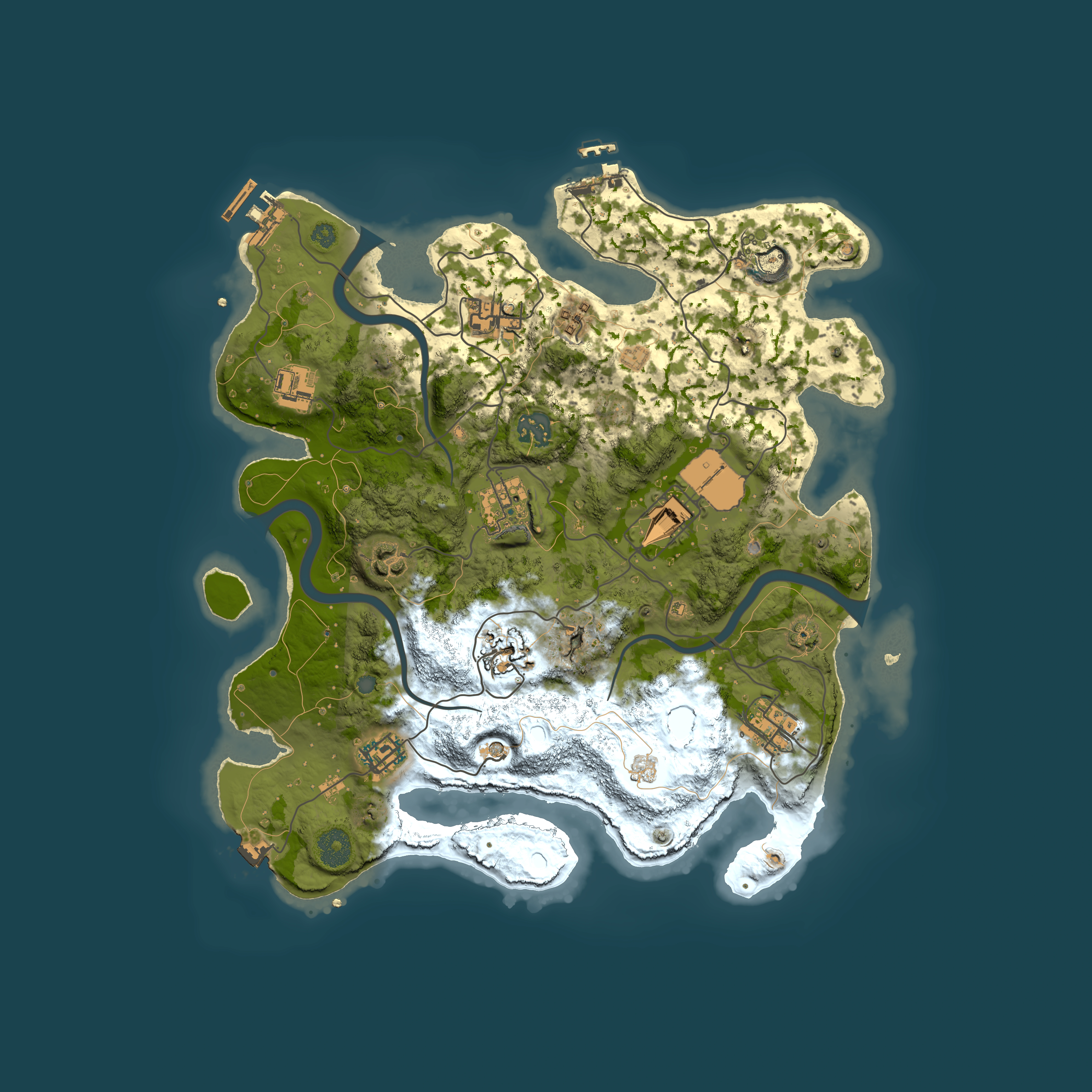 Full top-down render of Rust map seed 1547239659, 3500x3500m