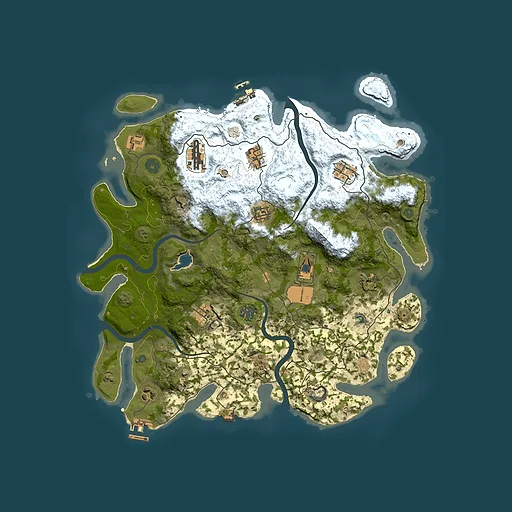 Rust map seed 1665108157, 4000x4000m top-down preview