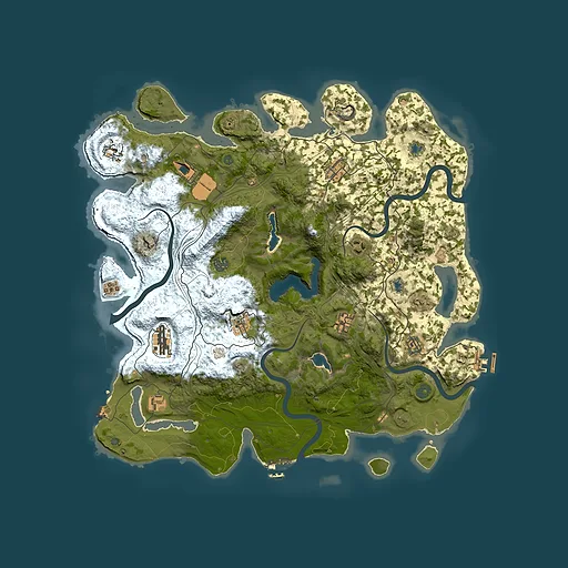 Rust map seed 574756651, 4500x4500m top-down preview