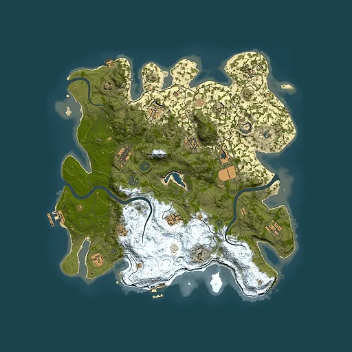 Rust map seed 151005313, 4000x4000m top-down preview