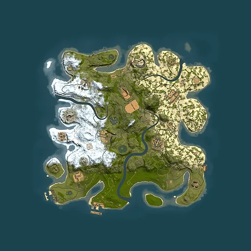 Rust map seed 94165262, 3500x3500m top-down preview