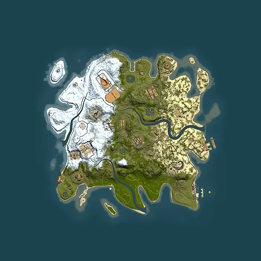 Rust map seed 622915780, 3500x3500m top-down preview