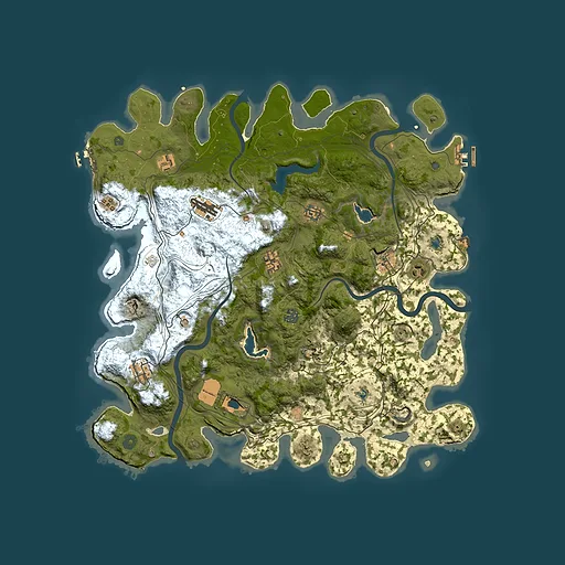Rust map seed 1714774984, 4500x4500m top-down preview