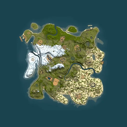 Rust map seed 1034911847, 3500x3500m top-down preview