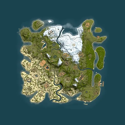 Rust map seed 527668004, 4000x4000m top-down preview