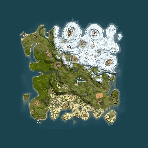 Rust map seed 1582114838, 4000x4000m top-down preview