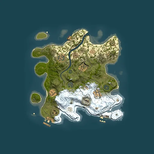 Rust map seed 64477015, 3000x3000m top-down preview