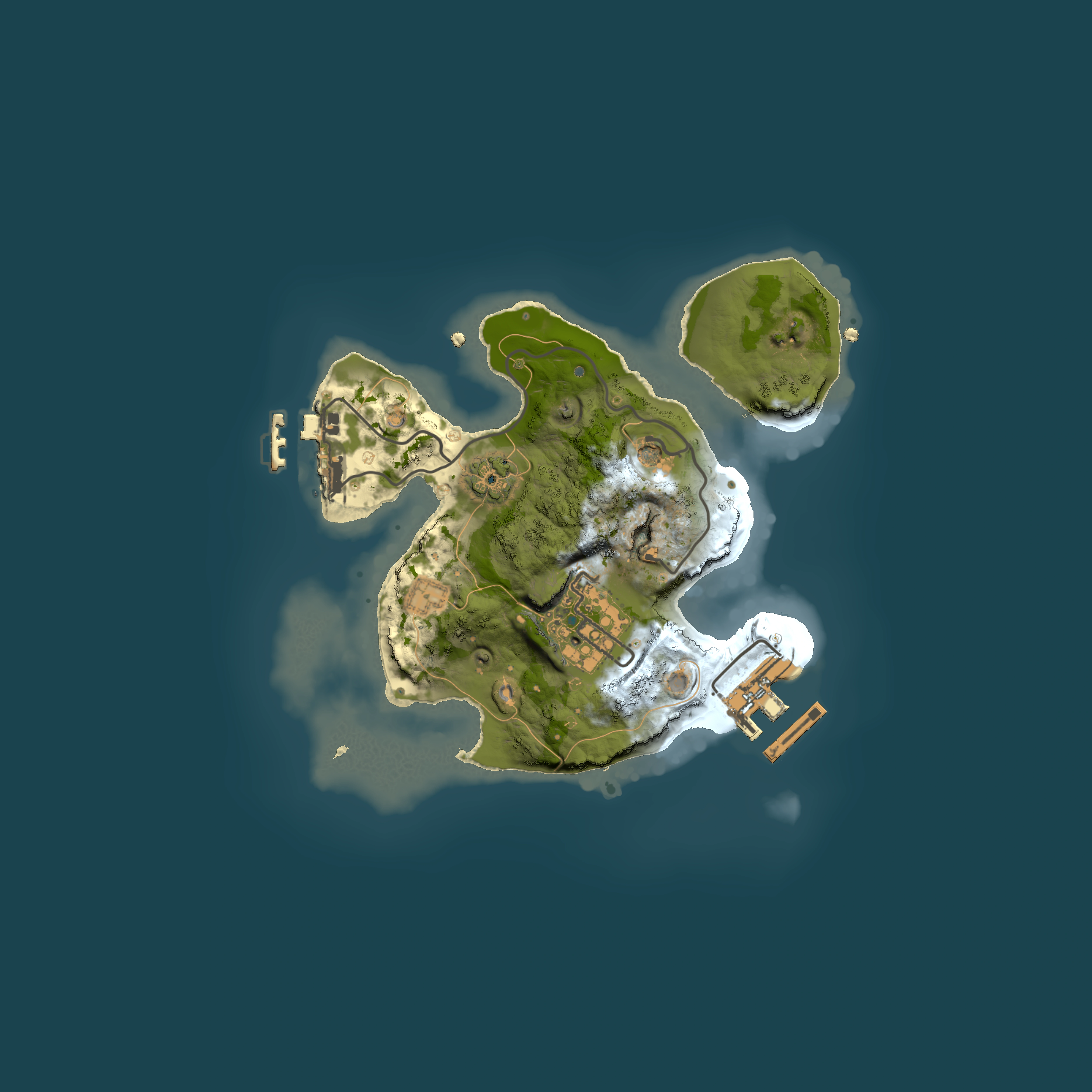 Full top-down render of Rust map seed 519989878, 2000x2000m
