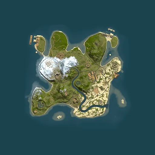 Rust map seed 197063614, 2500x2500m top-down preview