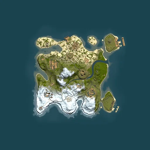Rust map seed 900082666, 2500x2500m top-down preview