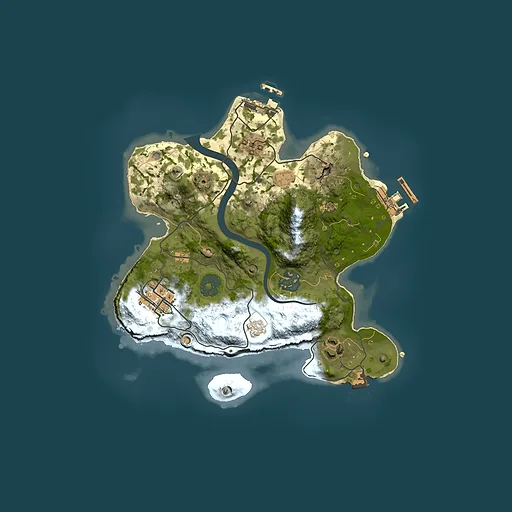 Rust map seed 853010312, 2500x2500m top-down preview
