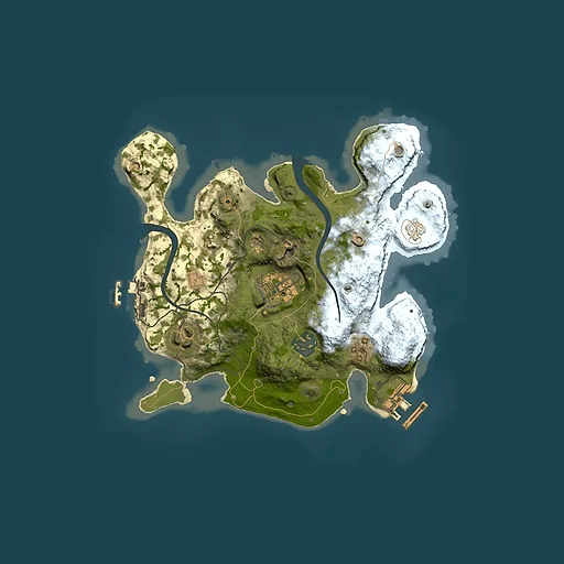Rust map seed 1358774884, 2500x2500m top-down preview