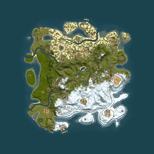 Rust map seed 1845288504, 4000x4000m top-down preview
