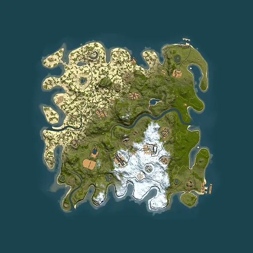 Rust map seed 1750334645, 4000x4000m top-down preview