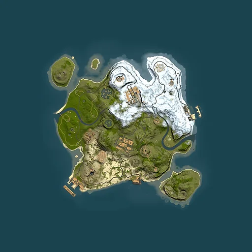Rust map seed 18244409, 2500x2500m top-down preview