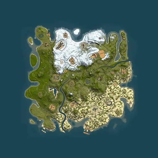 Rust map seed 1768023836, 4000x4000m top-down preview