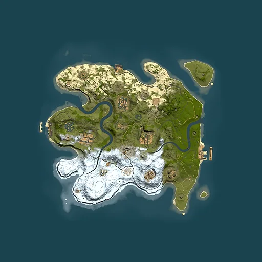 Rust map seed 419206428, 3000x3000m top-down preview