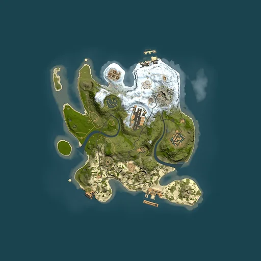 Rust map seed 57747348, 2500x2500m top-down preview