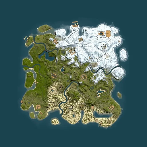 Rust map seed 9172718, 4500x4500m top-down preview