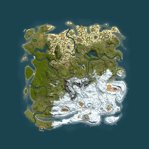 Rust map seed 1003635669, 5000x5000m top-down preview