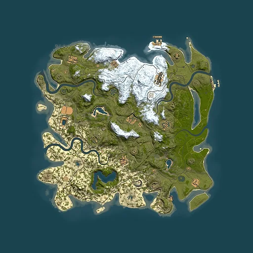 Rust map seed 1145614110, 4500x4500m top-down preview