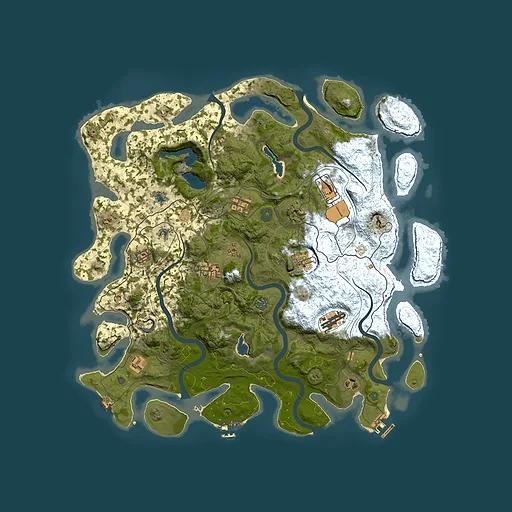 Rust map seed 1743973355, 4500x4500m top-down preview