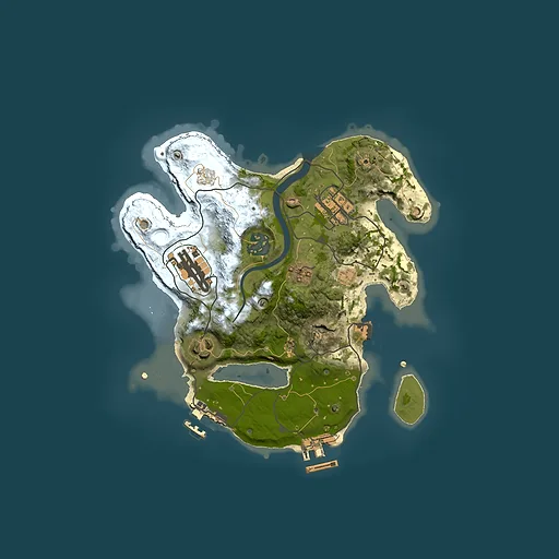 Rust map seed 1040364259, 2500x2500m top-down preview