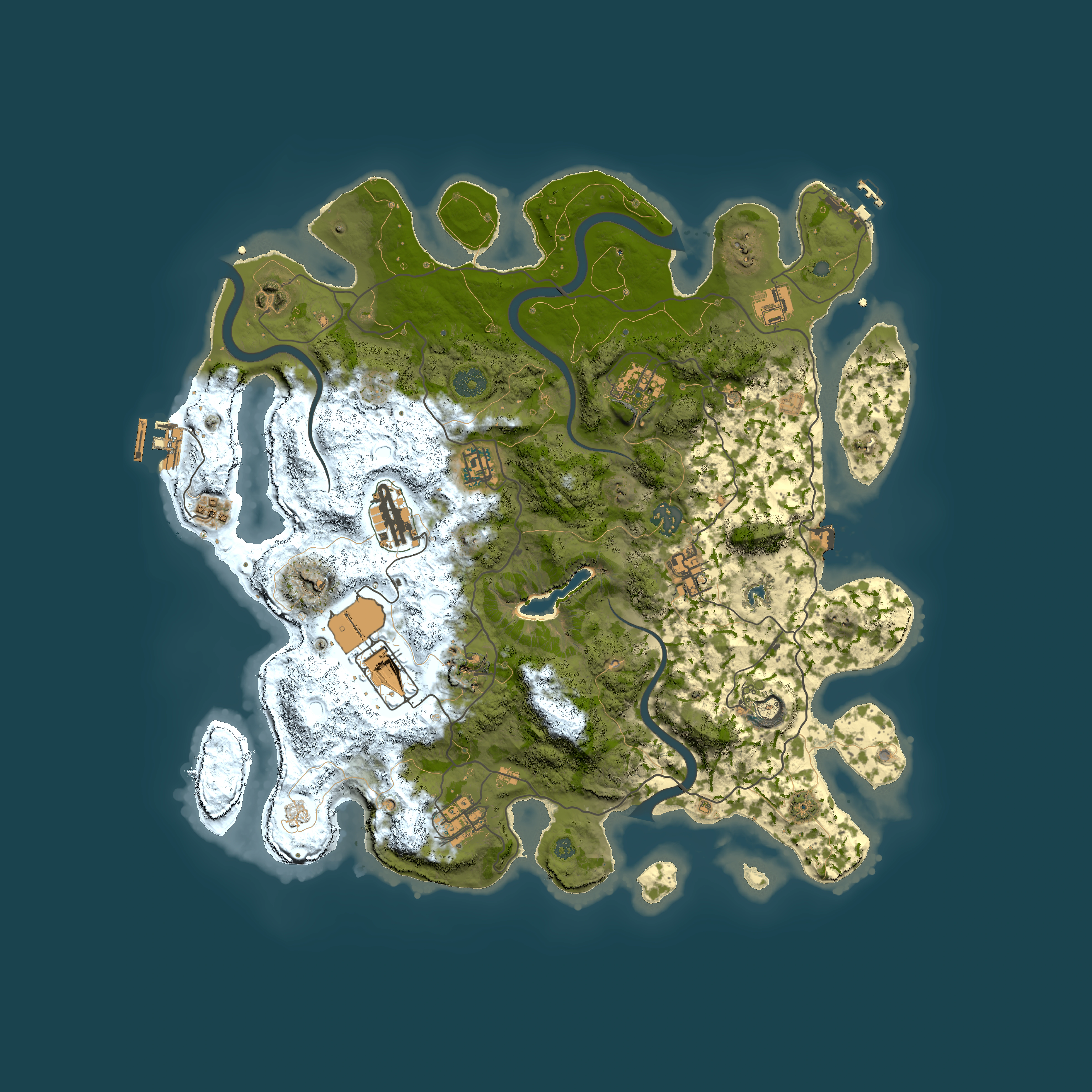 Full top-down render of Rust map seed 1347620566, 4000x4000m