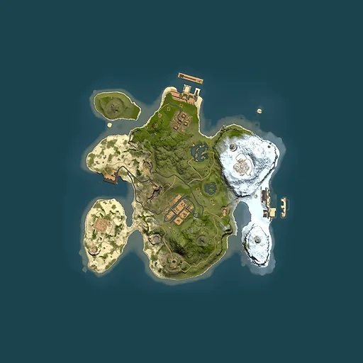 Rust map seed 694369712, 2000x2000m top-down preview