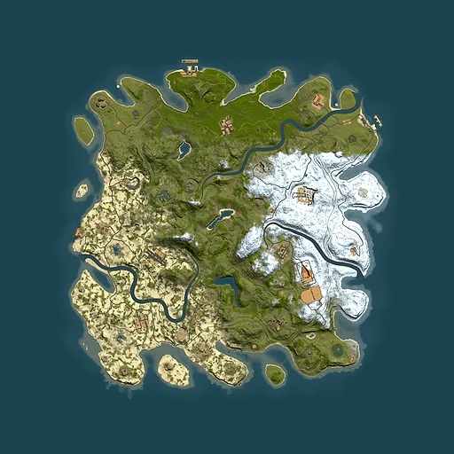 Rust map seed 966161067, 4500x4500m top-down preview