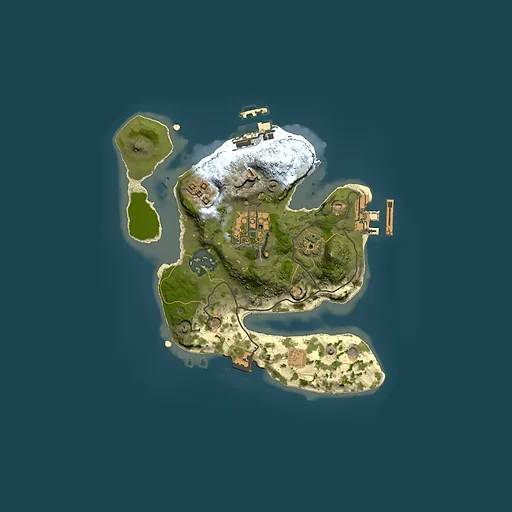 Rust map seed 869213407, 2000x2000m top-down preview
