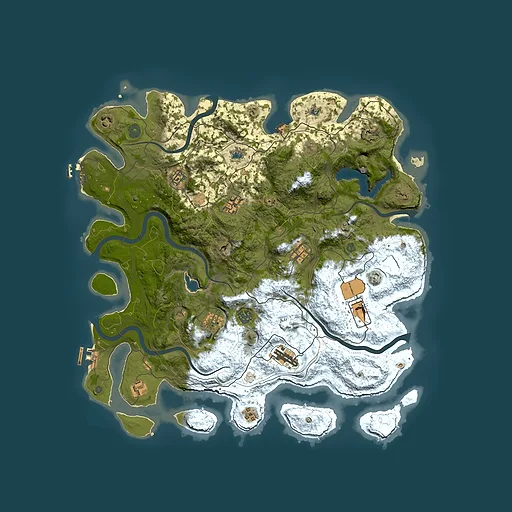 Rust map seed 758229, 4500x4500m top-down preview