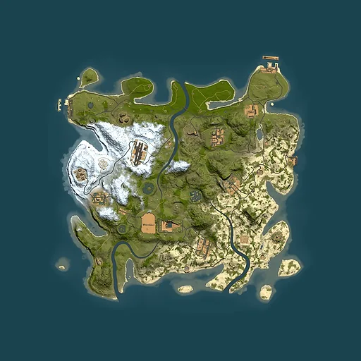 Rust map seed 329588155, 3500x3500m top-down preview
