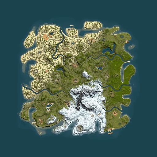 Rust map seed 1810517804, 5000x5000m top-down preview