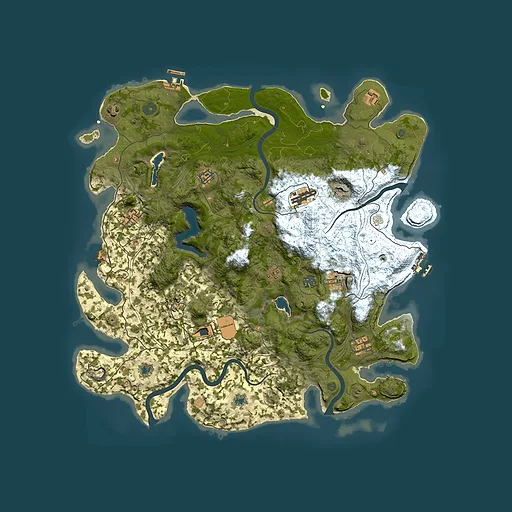 Rust map seed 1146873656, 4500x4500m top-down preview