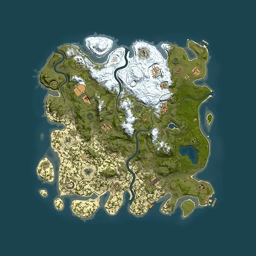 Rust map seed 491623169, 4500x4500m top-down preview