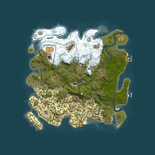 Rust map seed 159408929, 4000x4000m top-down preview