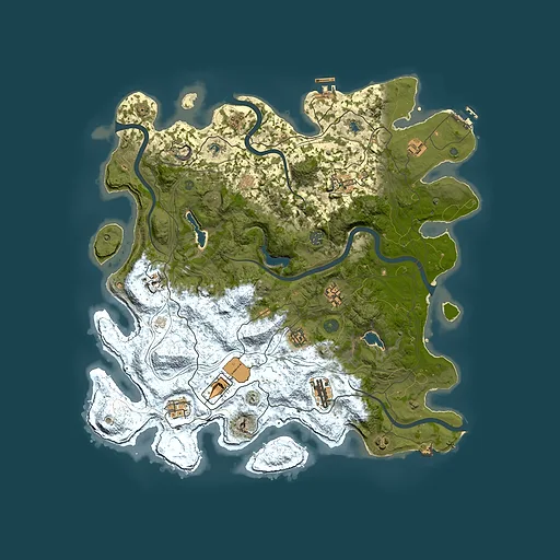 Rust map seed 283028369, 4500x4500m top-down preview