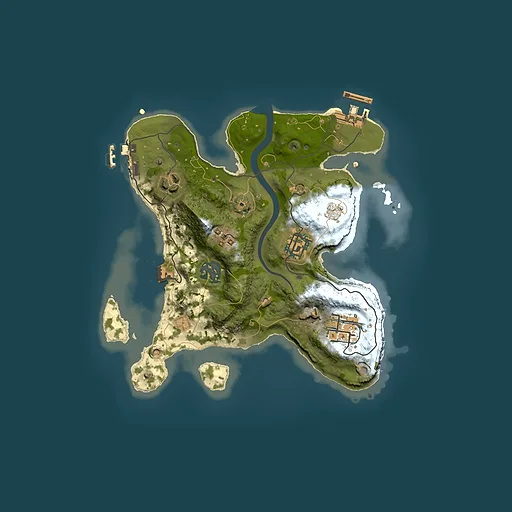 Rust map seed 819628201, 2500x2500m top-down preview